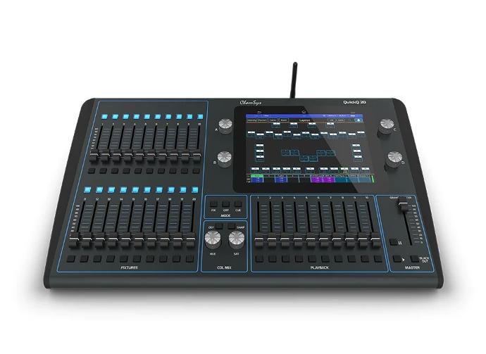 ChamSys QuickQ 20 lighting console with 9.7 inch touchscreen