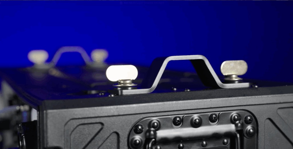 Chauvet AmHaze Stadium 2X IP hazer with Omega mounting brackets