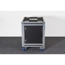ShowCase -12RU Slam rack case on wheels