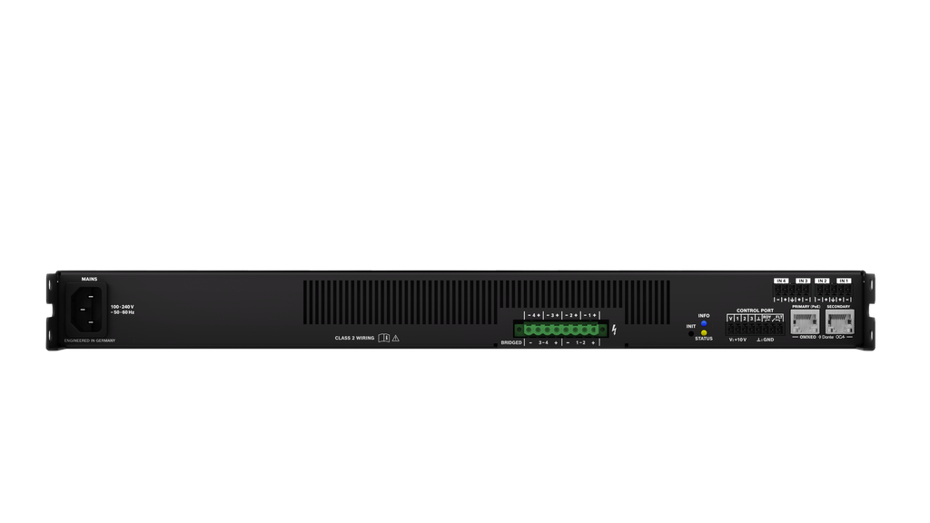 Dynacord Power Amplifier Dsp Networked; 4-ch 1500W Powertank