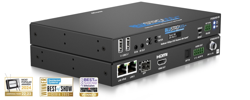 Blustream Wall Plate 18Gb Avoip Hdmi + Usb-c