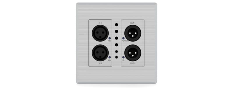 Blustream 2x2 Dante Xlr Audio Converter Us Decora Fitment