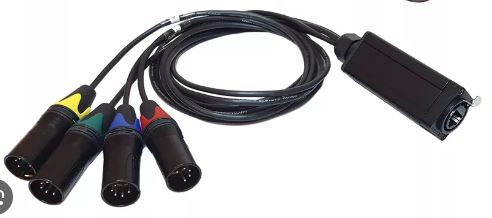 [CBI-SH5-4M] CBI Cables 3ft Shuttle Snake - 5 Pin Male Tails
