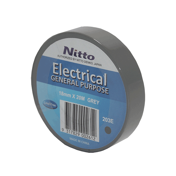 [NITTO-GY-ROLL] NITTO Electrical tape, Grey, roll rate