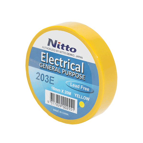 [NITTO-YELLOW-ROLL] NITTO Electrical tape, Yellow, roll rate