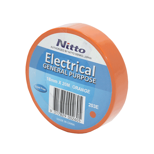 [NITTO-ORANGE-ROLL] NITTO Electrical tape, Orange, roll rate