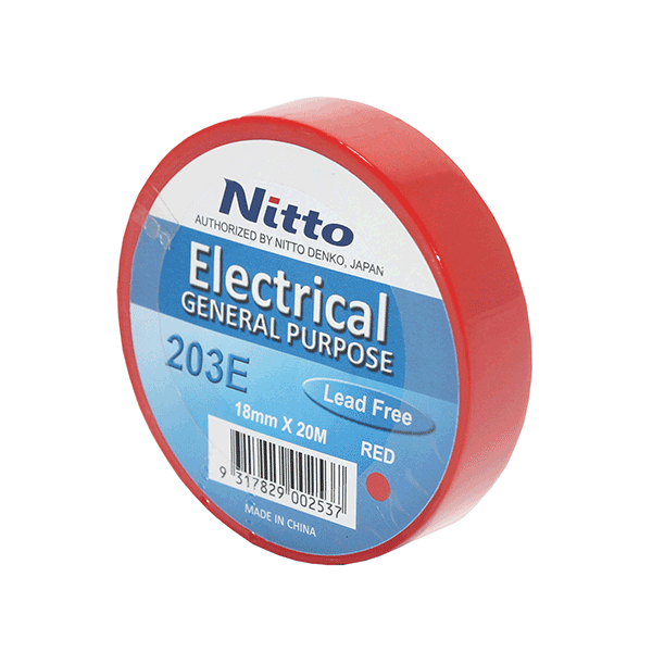 [NITTO-RED-ROLL] NITTO Electrical tape, Red, roll rate