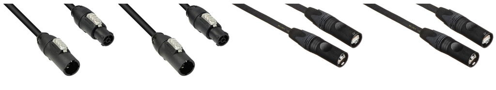 QSC International Jumper Kit 2 Powercon/ethercon 60 Cm L-class