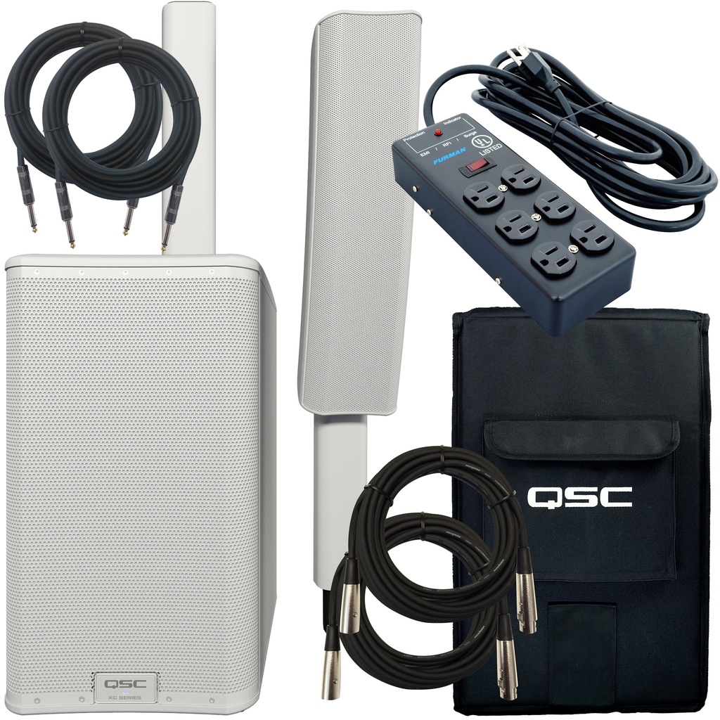 QSC 12" Column Speaker System - White