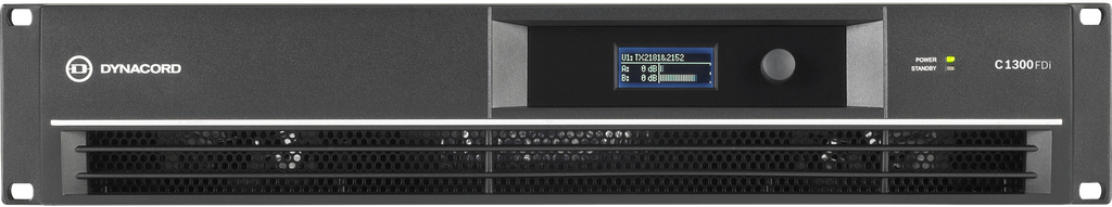 Dynacord Power Amplifier 2 X 650W @ 4 Ohms; Intergal Dsp; Fir Drive — C1300FDI