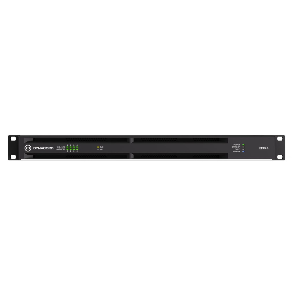 Dynacord Power Amplifier Dsp Networked; 4-ch 3000W Powertank