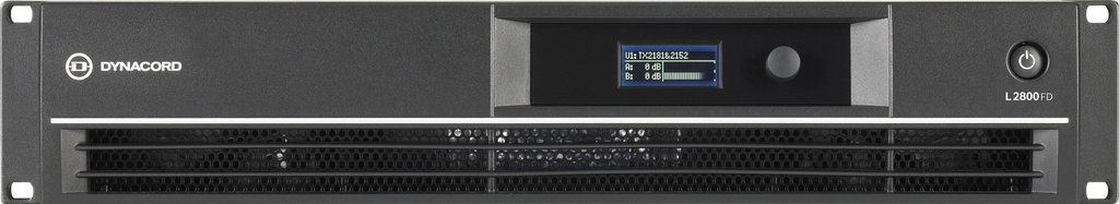 Dynacord Power Amplifier 2 X 1400W @ 4 Ohms; Intergal Dsp; Fir Drive — L2800FD