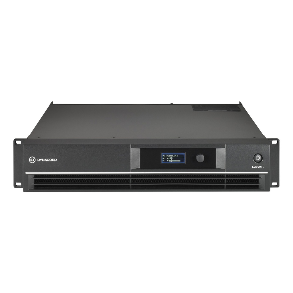 [DYN-L2800FD] Dynacord Power Amplifier 2 X 1400W @ 4 Ohms; Intergal Dsp; Fir Drive — L2800FD