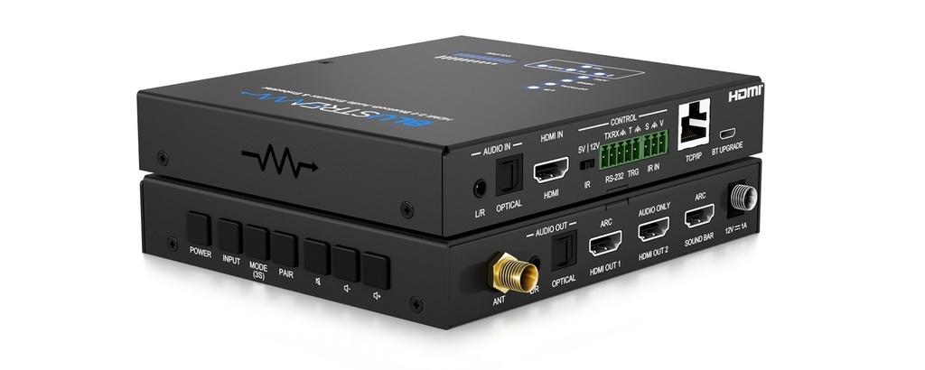 [BLU-BLUARC] Blustream Audio Extractor & Embedder Hdmi 2.0 With Bluetooth Audio, Arc/earc, Tcp/ip, Ir, RS-232 & Cec Control