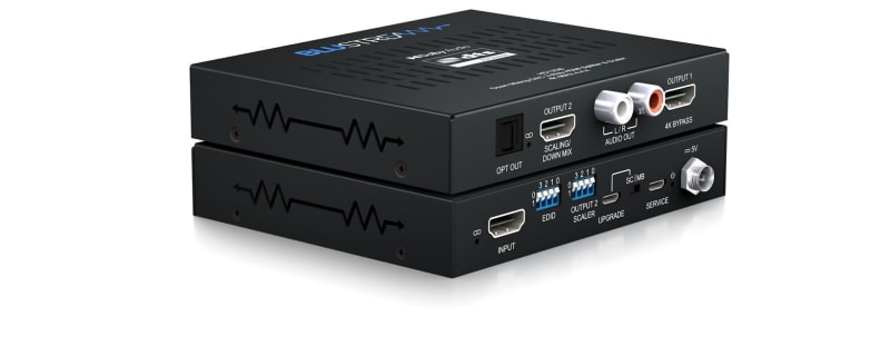 Blustream Splitter & Scaler 7.1ch Dolby / Dts Down Mixing Dac, 2-Way Hdmi, 4K 60Hz 4:4:4