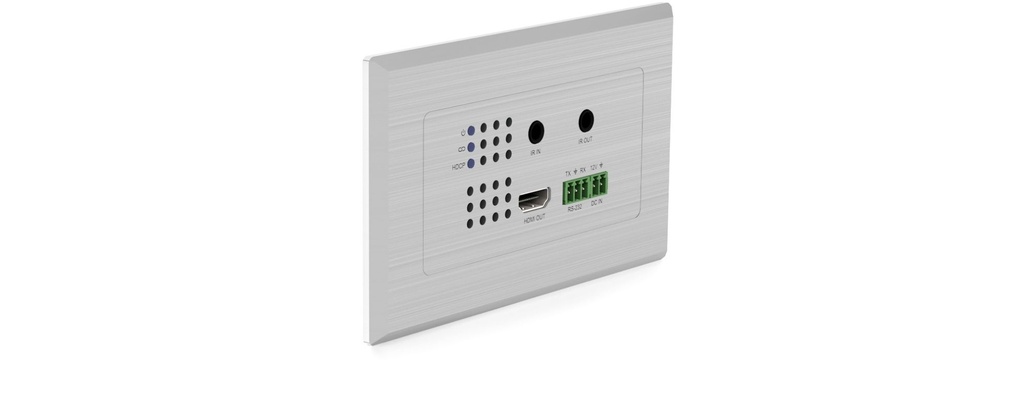 Blustream Hdmi Wall Plate Hdbt Rx Hdbaset; Hdmi, RS232 & Ir Up To 70m; With Back Box