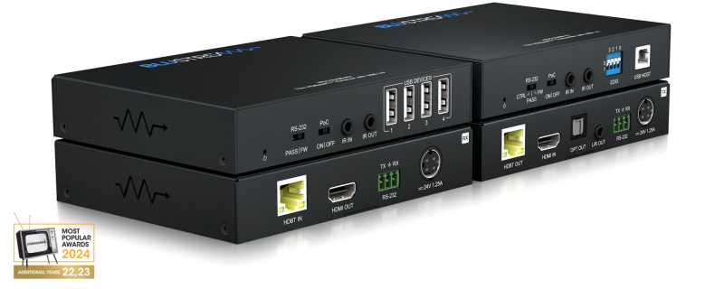 Blustream Hdbt Hdmi And Usb Extender Set 70m,USB 2.0,Bi-directional Ir, Bi-directional Poc, Hdcp 2.2