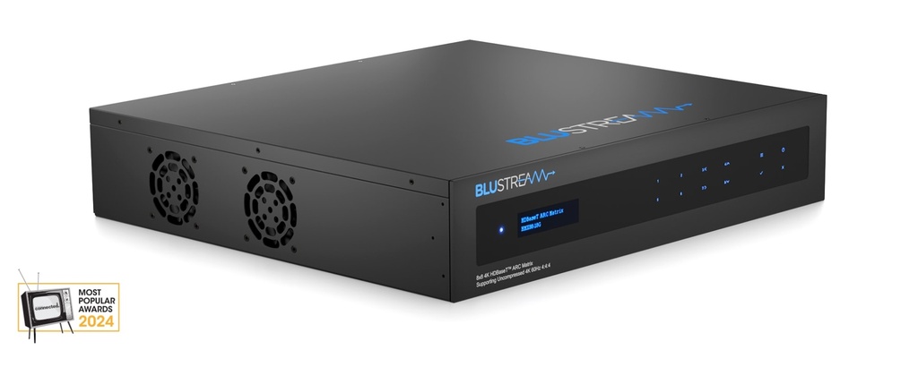 Blustream Hdbaset 3.0 Av Matrix 8x8; 100m Uncompressed, Unconverted Hdmi 2.0 4K 60Hz 4:4:4; Bi-directional Ir