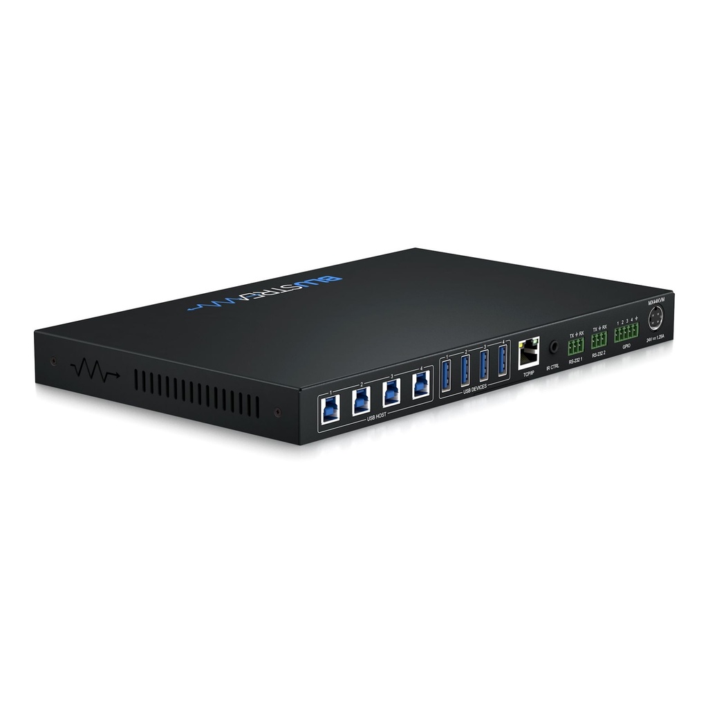 Blustream 4x4 Usb Kvm Matrix Usb 3.0 Data @ 5Gbps; 4x Configurable Gpio