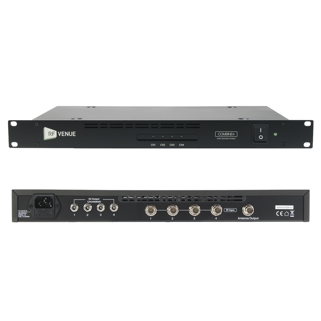 RF Venue COMBINE4 4CH IN-EAR Monitor RF Antenna Combiner