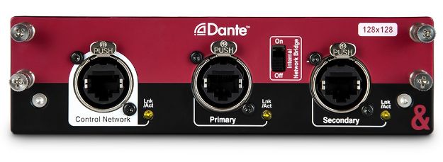 [AHDLDANT128AX] Allen & Heath Dante Audio Interface Card for dLive & Avantis Mixers