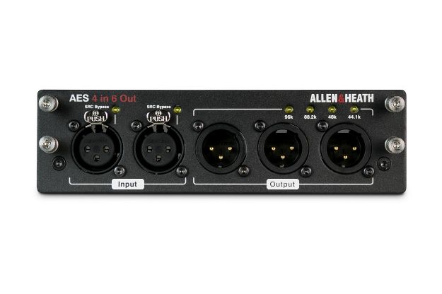 [AHDLAES4I6O] Allen & Heath dLive AES Audio Interface card - 4in 6out