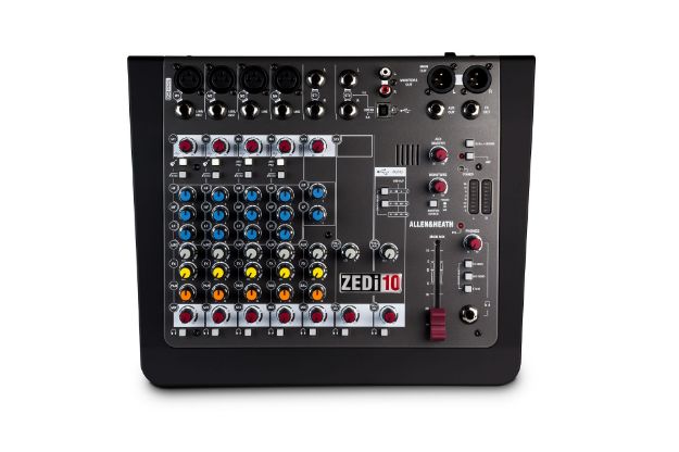 Allen & Heath ZEDi 10 Mixer 4 Mono+2 Stereo 2 Aux 4Track USB Interface