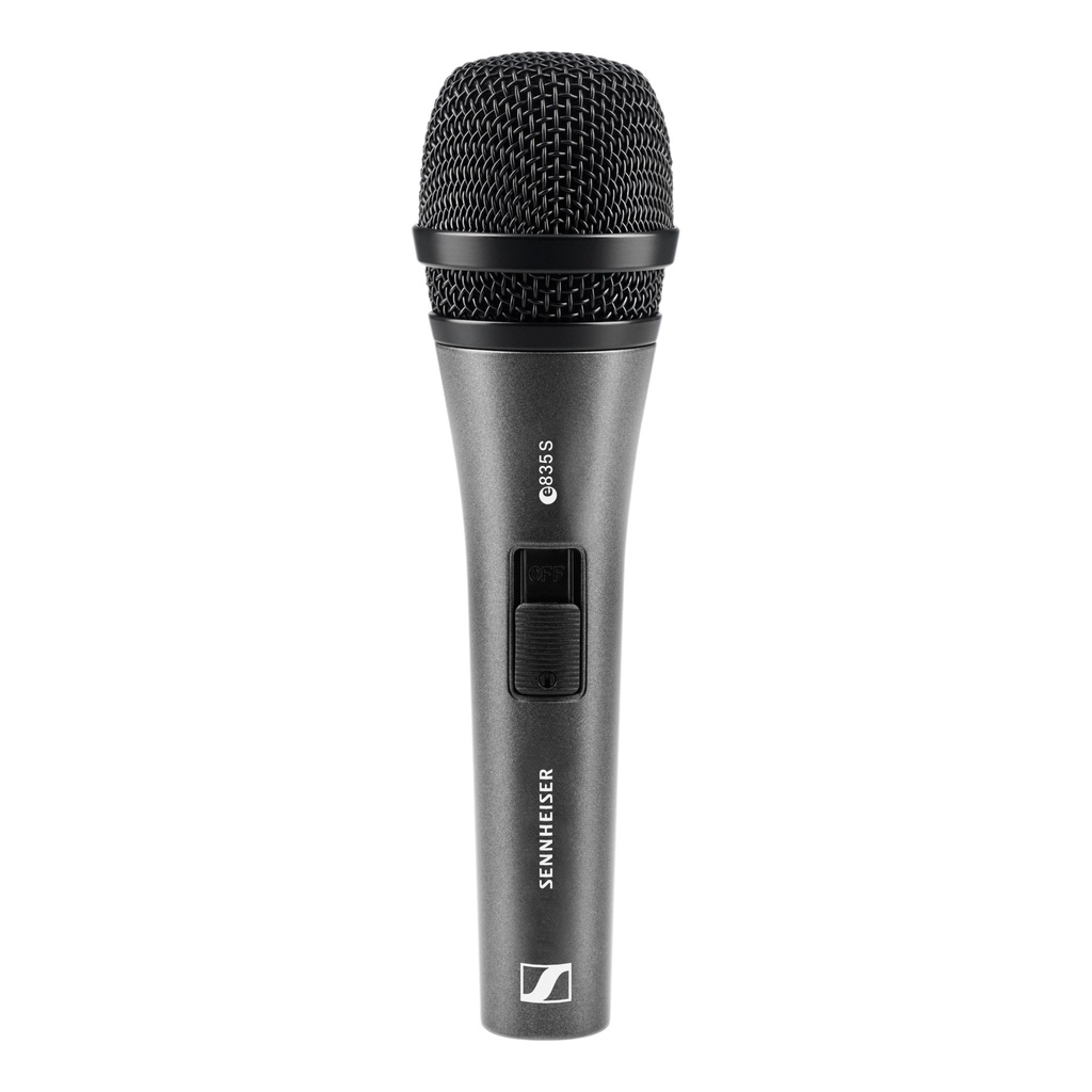 Sennheiser E835-S Dynamic Vocal Microphone w/Switch (Set of 3)