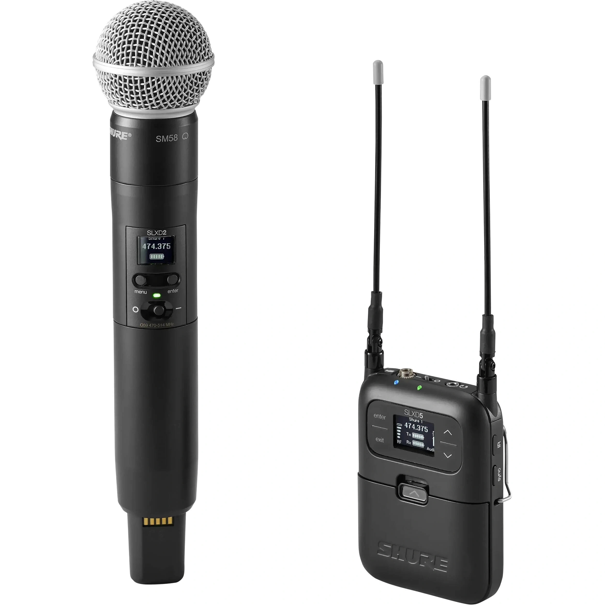 Shure SLXD25/SM58 Portable Wireless Handheld Microphone System