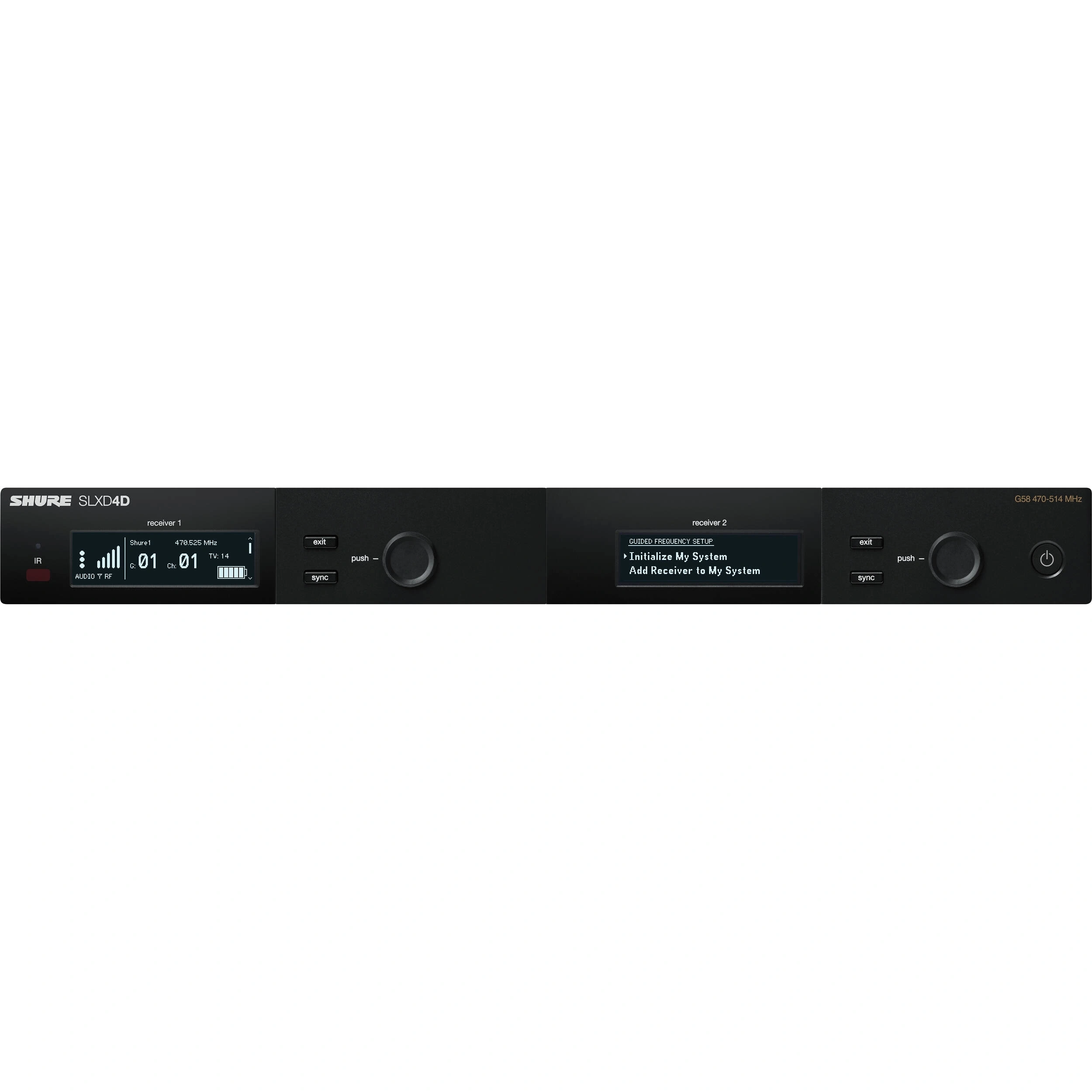 [SLXD4D] Shure SLXD4D Dual Channel Digital Wireless Receiver