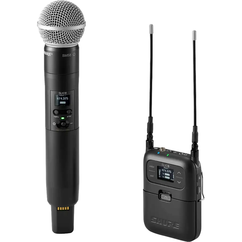 [SLXD25-SM58] Shure SLXD25/SM58 Portable Wireless Handheld Microphone System