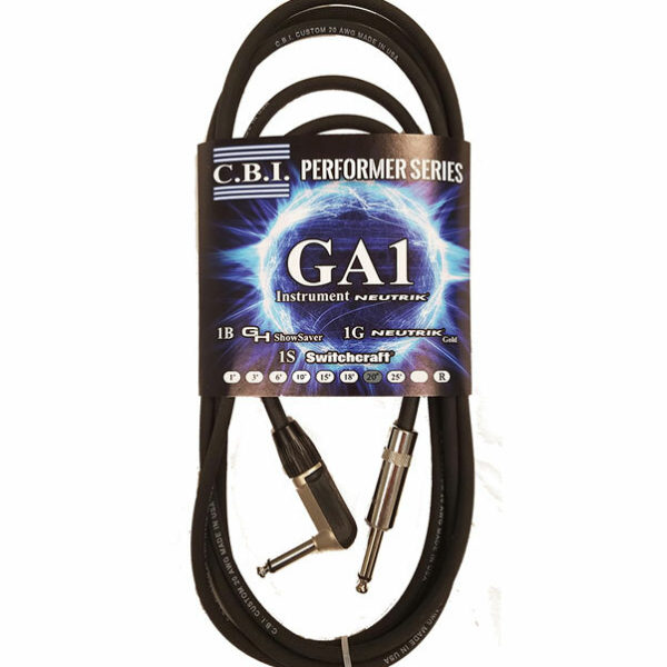 [CBI-GA1S-6METRE-1R] CBI Cables - 6 Metre Guitar 1 x Cable Right Angle