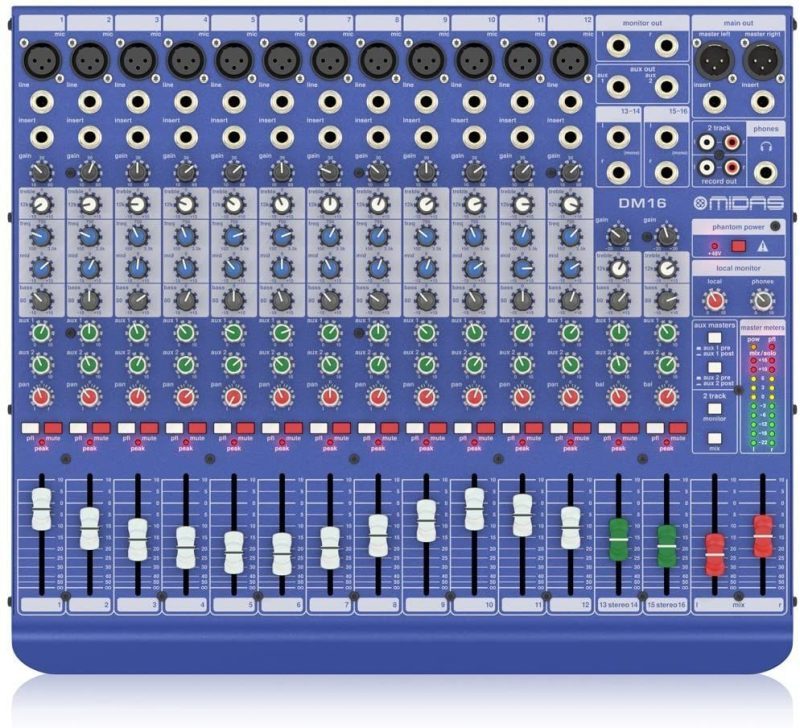 Midas DM16 16-channel analogue mixer